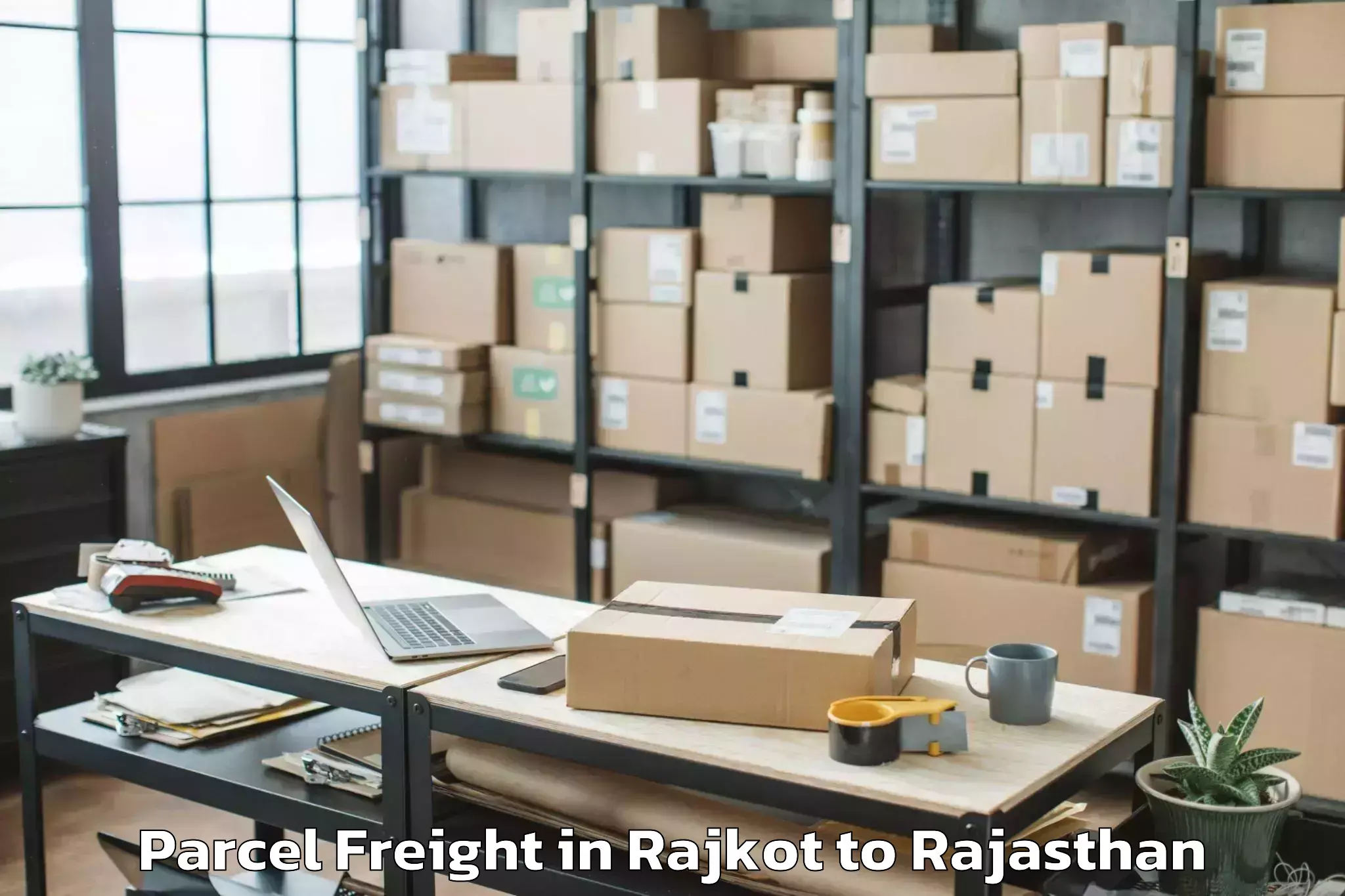 Get Rajkot to Jhadol Parcel Freight